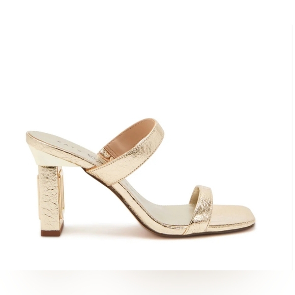 KATY PERRY COLLECTIONS, The  Hollow Sandal, Crinkle.Gold, Size 7, NWOT - Picture 2 of 14